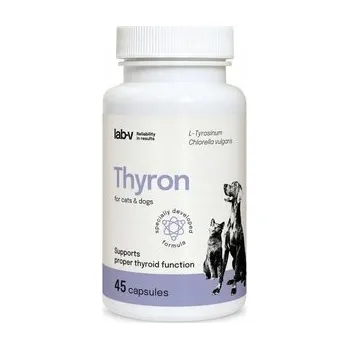 LAB-V Thyron – Podpora správné funkce štítné žlázy pro psy a kočky 45 kapslí