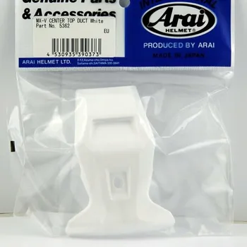 Helma na motorku CENTRÁLNÍ ZADNÍ VĚTRACÍ OTVOR (STŘEDOVÁ ČÁST) ARAI PRO PŘILBU MX-V WHITE