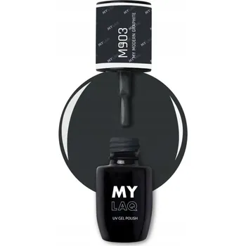 Přípravek na nehty MYLAQ Šedý hybridní lak My Modern Graphite 5 ml