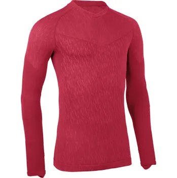 Pánské tričko KIPSTA Spodní termo triko s dlouhým rukávem Keepdry pro dospělé L RŮŽOVÁ|ČERVENÁ