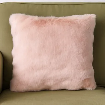 Dekorativní polštářek Mikroplyšový polštářek, vlnky - Světle růžový 45x45 cm