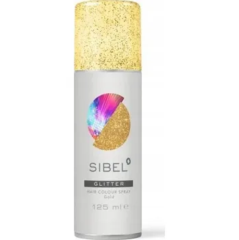 Stylingový přípravek Sibel Gold Glitter 125 ml lak na vlasy se zlatými třpytkami
