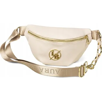 Kabelka Kabelka přes rameno Laura Biaggi malá eko kůže béžová