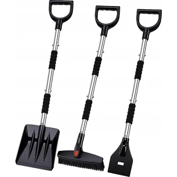 autokoberec Sada na odklízení sněhu z auta 3v1: lopata, škrabka, kartáč