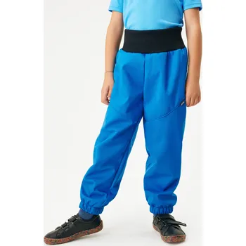 unuo Dětské softshellové kalhoty s beránkem Light, Modrá Velikost: 116/122