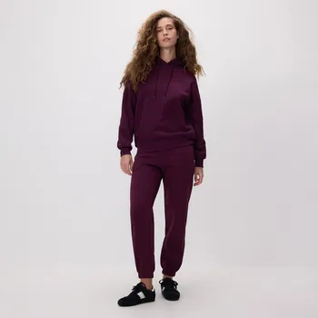 Dámské kalhoty Reserved - Teplákové kalhoty se stahováním - tmavě fialová - 669GA-49X - 669GA-49X-S