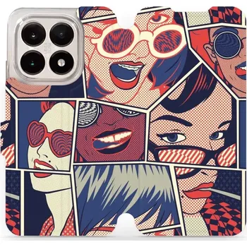 Pouzdro na mobilní telefon Flipové pouzdro Mobiwear - Xiaomi 15T - VP18P Komiks (Knížkové flip pouzdro, obal, kryt na mobil Xiaomi 15T - VP18P Komiks, materiál Umělá kůže + TPU - ochrana 360°, stojánek, silikonová vanička, magnetické zavírání)