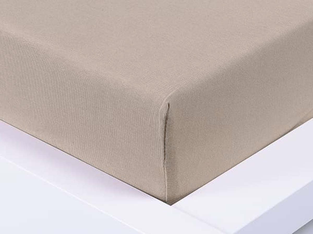 XPOSE® Jersey prostěradlo Exclusive - kávové 120x200 cm, Jersey + Prodloužená možnost vrácení zboží do 50 dnů