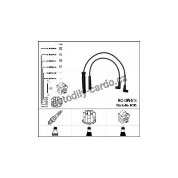 Zapalovací kabel Sada kabelů pro zapalování NGK RC-DW403 - DAEWOO