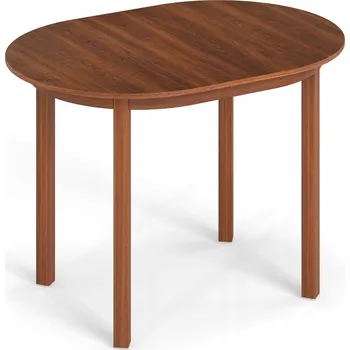 Jídelní stůl Kuchyňský stůl Costway oválný dub wenge 110 x 78 x 77 cm