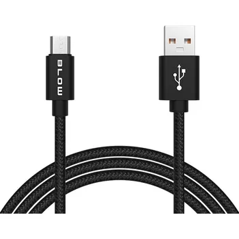 Datový kabel BLOW USB A - micro B 1,0 m pletený kabel BL