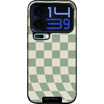 Pouzdro na mobilní telefon Lesklý kryt Mobiwear Glossy - Xiaomi 17 Pro Max - GA58G Zelená a béžová šachovnice (Prémiové lesklé pouzdro, obal, kryt Mobiwear Glossy na mobil Xiaomi 17 Pro Max - GA58G Zelená a béžová šachovnice, materiál Plast + TPU silikon - krytí po všech stranách,)