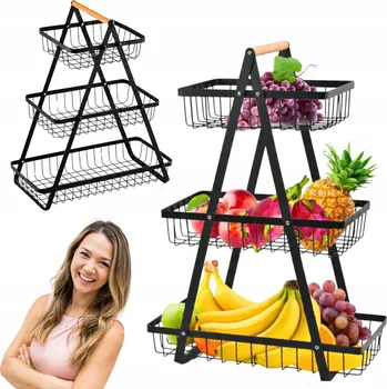 Obraz Kovový koš na ovoce černý