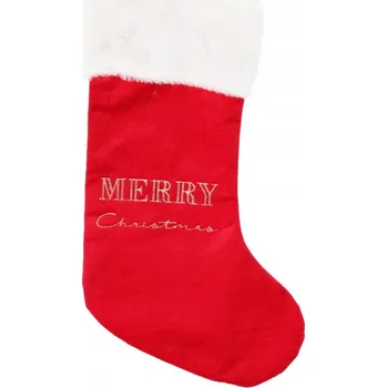 Vánoční dekorace Vánoční punčocha s kožešinou