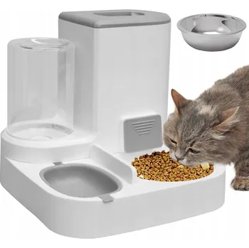 Miska pro psa Podavač dávkovač krmiva a vody pro psa/kočku napáječka 2v1