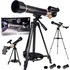 Hvězdářský dalekohled Astronomický teleskop 30x/60x 500 mm + stativ + příslušenství ES0028