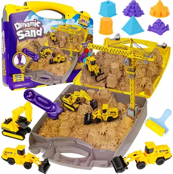 kinetický písek MALLE Kinetický písek Kufřík Příslušenství Vozidla Mobilní pískoviště