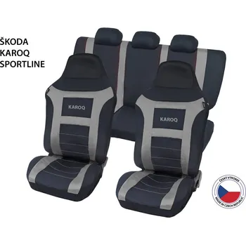 Potah sedadla Cappa Autopotahy Perfetto&nbsp;EL Luxury Škoda Karoq Sportline&nbsp;šedá