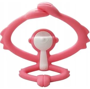 Mombella Opice Kousátko na zoubky silikonové růžové