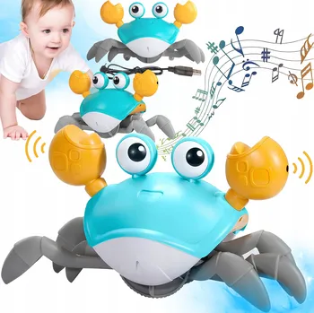 Hračka pro nejmenší UNIKAJÍCÍ PLAZÍCÍ SE KRAB INTERAKTIVNÍ DĚTSKÁ HRA HRAČKA PRO LEZENÍ