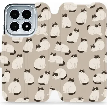 Pouzdro na mobilní telefon Flipové pouzdro Mobiwear - Xiaomi 17 - V160S Kočičáci (Knížkové flip pouzdro, obal, kryt na mobil Xiaomi 17 - V160S Kočičáci, materiál Umělá kůže + TPU - ochrana 360°, stojánek, silikonová vanička, magnetické zavírání)