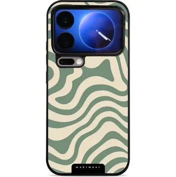 Pouzdro na mobilní telefon Lesklý kryt Mobiwear Glossy - Xiaomi 17 Pro - GA57G Zelené a béžové zkrouceniny (Prémiové lesklé pouzdro, obal, kryt Mobiwear Glossy na mobil Xiaomi 17 Pro - GA57G Zelené a béžové zkrouceniny, materiál Plast + TPU silikon - krytí po všech stranách,)