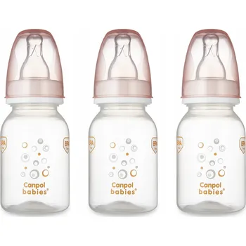 Kojenecká láhev Canpol babies Kojenecká láhev 130ml zdobená se savičkou 0m+
