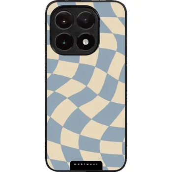 Pouzdro na mobilní telefon Lesklý kryt Mobiwear Glossy - Xiaomi 15T - GA59G Modrá a béžová šachovnice (Prémiové lesklé pouzdro, obal, kryt Mobiwear Glossy na mobil Xiaomi 15T - GA59G Modrá a béžová šachovnice, materiál Plast + TPU silikon - krytí po všech stranách, neošoupatelný)