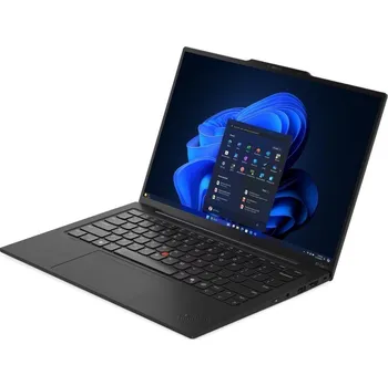 Notebook Lenovo ThinkPad X1 Carbon Gen13 Aura Edition Notebook, Ultra 7 265U, 64GB LPDDR5x, 1TB SSD, Intel Graphics, 14" 2,8K OLED dotykový 120Hz, 5G, Wi-Fi 7, W11P, černý 21NX0083CK