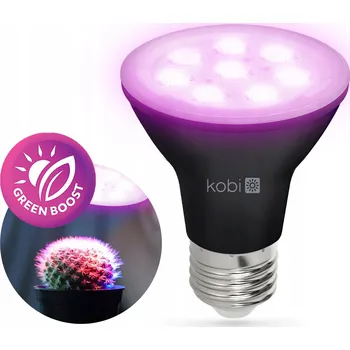 Žárovka LED ŽÁROVKA PRO RŮST ROSTLIN Pěstování Černá 7W E27