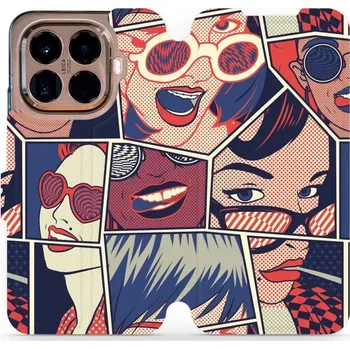 Pouzdro na mobilní telefon Flipové pouzdro Mobiwear - Xiaomi 15T Pro - VP18P Komiks (Knížkové flip pouzdro, obal, kryt na mobil Xiaomi 15T Pro - VP18P Komiks, materiál Umělá kůže + TPU - ochrana 360°, stojánek, silikonová vanička, magnetické zavírání)