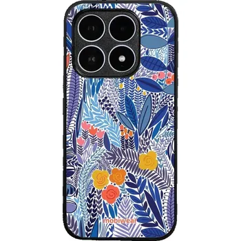 Pouzdro na mobilní telefon Lesklý kryt Mobiwear Glossy - Xiaomi 17 - G037G - Modrá květena (Prémiové lesklé pouzdro, obal, kryt Mobiwear Glossy na mobil Xiaomi 17 - G037G - Modrá květena, materiál Plast + TPU silikon - krytí po všech stranách, neošoupatelný potisk, tenké provedení,