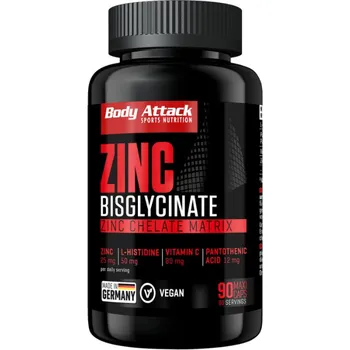 Body Attack Zinek Bisglycinate - Body Attack, 90 kapslí