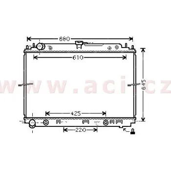 Chladič motoru Chladič, chlazení motoru ACI 13002297