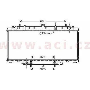 Chladič motoru Chladič, chlazení motoru ACI 13002264