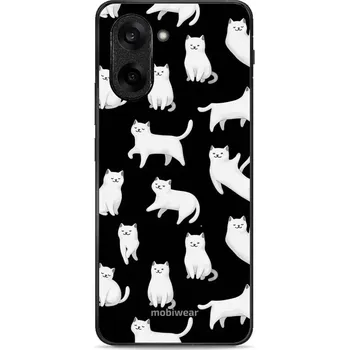 Pouzdro na mobilní telefon Lesklý kryt Mobiwear Glossy - OnePlus Nord CE5 - V163S Bílé kočičky (Prémiové lesklé pouzdro, obal, kryt Mobiwear Glossy na mobil OnePlus Nord CE5 - V163S Bílé kočičky, materiál Plast + TPU silikon - krytí po všech stranách, neošoupatelný potisk, tenké)