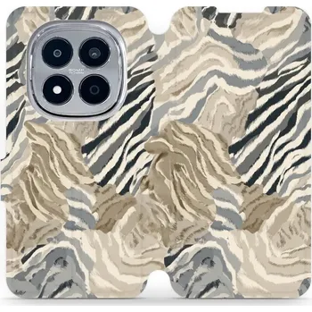 Pouzdro na mobilní telefon Flipové pouzdro Mobiwear - Xiaomi Redmi Note 15 Pro 5G - V168S Pruhovaná malba (Knížkové flip pouzdro, obal, kryt na mobil Xiaomi Redmi Note 15 Pro 5G - V168S Pruhovaná malba, materiál Umělá kůže + TPU - ochrana 360°, stojánek, silikonová vanička,)