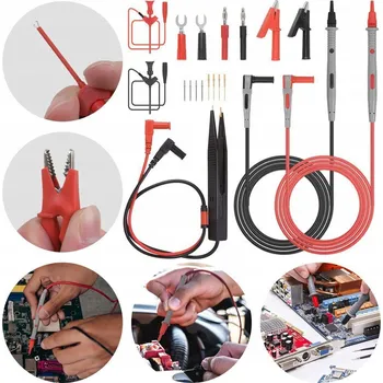 Měřicí kabel MĚŘICÍ VODIČE KABELY PRO MULTIMETR KROKOSVORKY PINZETA CLEQEE P1503E 21v1