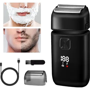 Holicí strojek PÁNSKÝ HOLICÍ STROJEK ELEKTRICKÝ CESTOVNÍ FÓLIOVÝ HOLICÍ STROJEK + USB