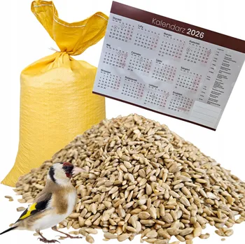 Krmivo pro ptáka Slunečnicová semínka loupaná pro divoké ptáky krmivo 25 kg + kalendář