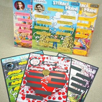 Stírací přání - s vlastním textem a fotografií