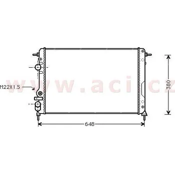 Chladič motoru Chladič, chlazení motoru ACI 43002266