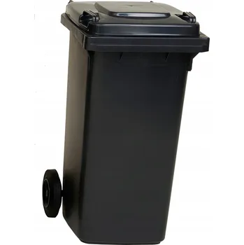 Odpadkový koš Černý odpadkový koš 240L na tříděný odpad