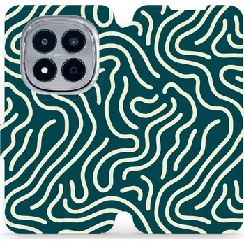 Pouzdro na mobilní telefon Flipové pouzdro Mobiwear - Xiaomi Redmi Note 15 Pro 5G - VA61S Béžové linky (Knížkové flip pouzdro, obal, kryt na mobil Xiaomi Redmi Note 15 Pro 5G - VA61S Béžové linky, materiál Umělá kůže + TPU - ochrana 360°, stojánek, silikonová vanička, magnetické)