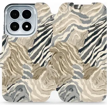 Pouzdro na mobilní telefon Flipové pouzdro Mobiwear - Xiaomi 17 - V168S Pruhovaná malba (Knížkové flip pouzdro, obal, kryt na mobil Xiaomi 17 - V168S Pruhovaná malba, materiál Umělá kůže + TPU - ochrana 360°, stojánek, silikonová vanička, magnetické zavírání)