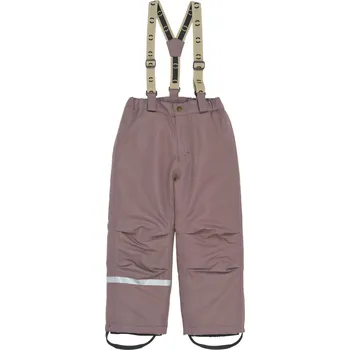 Kojenecké oblečení Dětské zimní kalhoty s kšandami 11110 Mikk-Line - hnědé Sparrow Velikost: 116