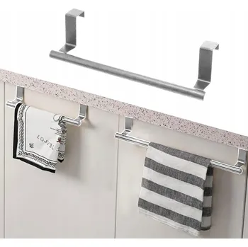 Věšák DRŽÁK NA KUCHYŇSKÉ UTĚRKY NA DVEŘE SKŘÍŇKY PŘEDNÍ LIŠTA ZÁVĚSNÝ TYČ