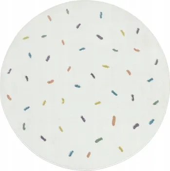 Koberec KOBEREC KULATÝ DĚTSKÝ GAMEPAD OVLADAČ PAD ČERNÝ BÍLÝ LIMA prům. 160 cm