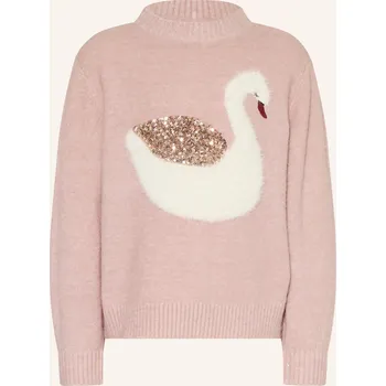 Dámský svetr S.Oliver Red Dívčí Svetr S Flitry, růžová, 104