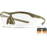 Střelecké brýle Wiley X Vapor 2.5 COMM - čiré/kouřově šedé/světle oranžové - tan frame